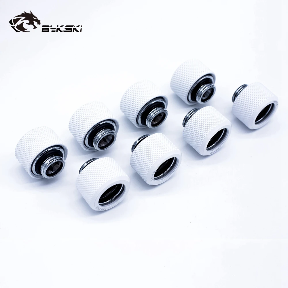 8 шт./лот фитинг для жесткой трубки OD12mm/OD14mm/OD16mm ручной Компрессионный фитинг G1/4' 4 слоя уплотнительное кольцо использовать для PMMA/PETG жесткости трубки