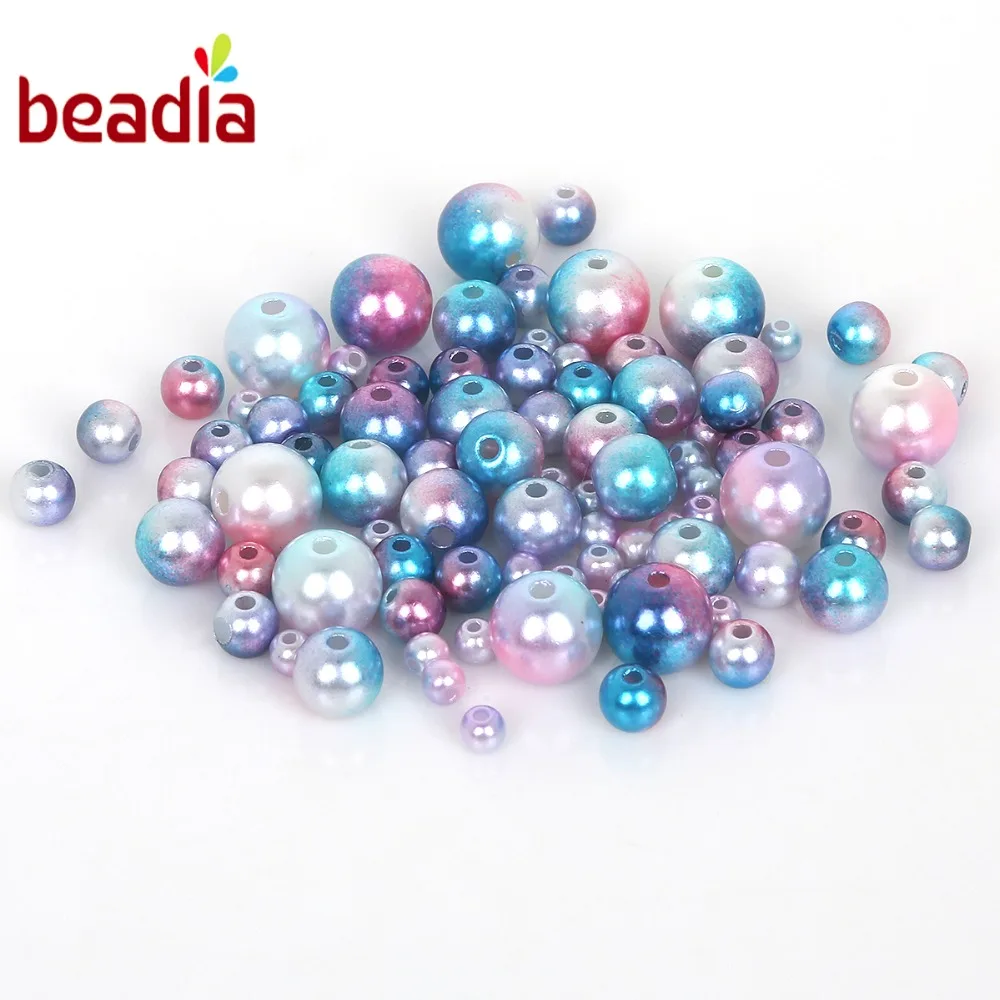 Size 4/6/8/10mm Top Quality ABS Imitation Pearl Plastic Round Beads For DIY Handmade Carft Phone Case Decoration Jewelry Making | Украшения