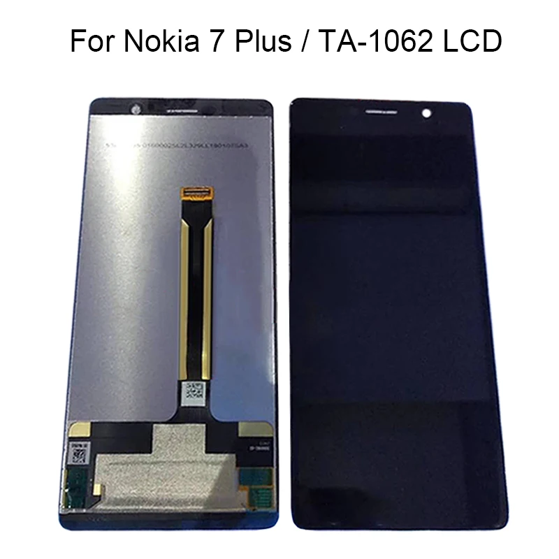 6 0-дюймовый ЖК-дисплей для Nokia 7 Plus ЖК-кодирующий преобразователь сенсорного