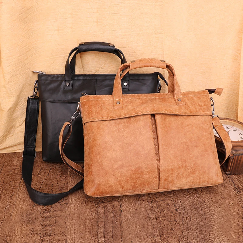 

Joyir мужской портфель из натуральной кожи, деловая сумка для ноутбука, сумки на плечо, большая вместительность, мужские портфели, Повседневна...