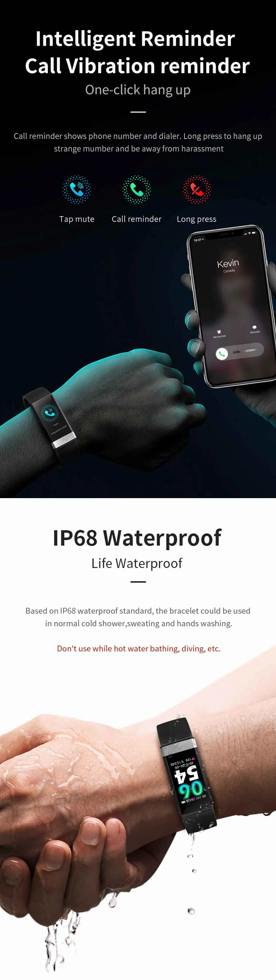 V19 ECG+ PPG O2 HRV анализ отслеживания движения IP68 водонепроницаемый смарт-Браслет Анти-потеря сигнализации фитнес-браслеты Smartwatch для мужчин и женщин