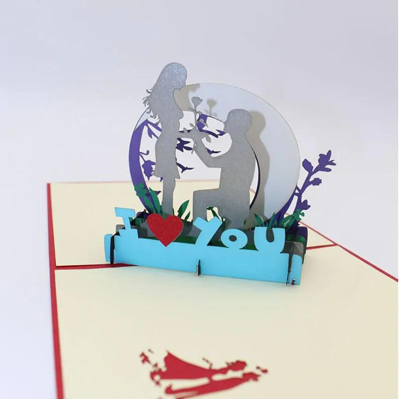 3D высокое качество ручной работы День Святого Валентина мальчик шоу любовь
