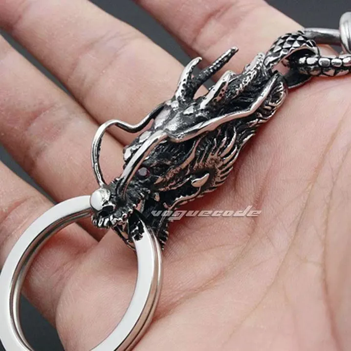 Блестящий уникальный модный брелок с застежкой из нержавеющей стали 316L крутой