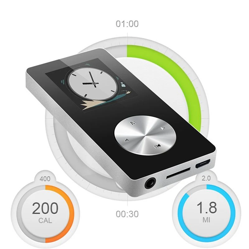 DOITOP BT MP3 MP4 плеер Hifi полностью металлический спортивный мини Walkman с динамиком