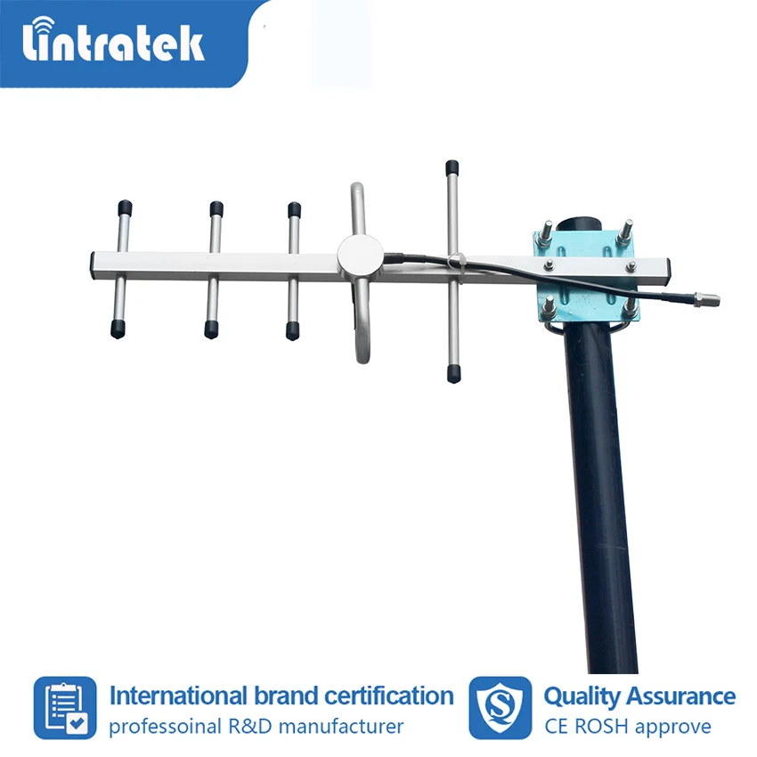 Lintratek 8 дБ усиление 5 единиц Yagi антенна GSM CDMA наружная N женский для сотового