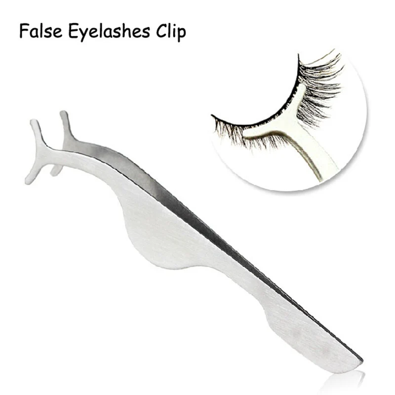 1pc False Fake Eyelashes Clip EyeLash Curler Applicator Eye lash Aid Forceps Beauty Makeup Cosmetic Auxiliary Tool | Красота и