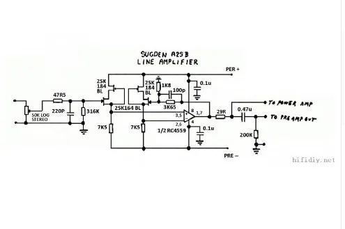 

Imitation Sugden A25 line Two-channel preamp