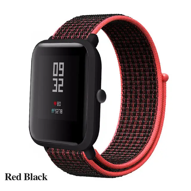 Нейлоновая петля тканый ремешок для Xiaomi Amazfit ремешок Bip часы ремешок для Huami Amazfit Bip/GTS Смарт часы браслет - Цвет: 3