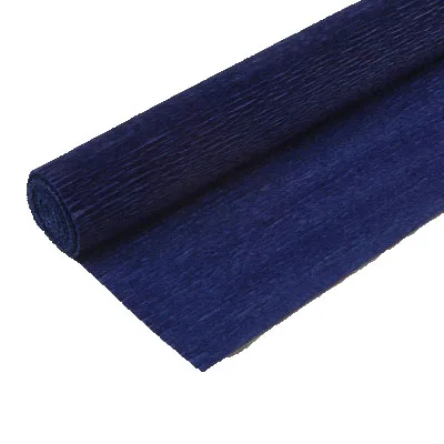 new dark blue 250*50 см цветной рулон гофрированной бумаги для поделок цветы украшения Подарочная Оберточная Бумага Ремесло 22 цвета - Цвет: new dark blue