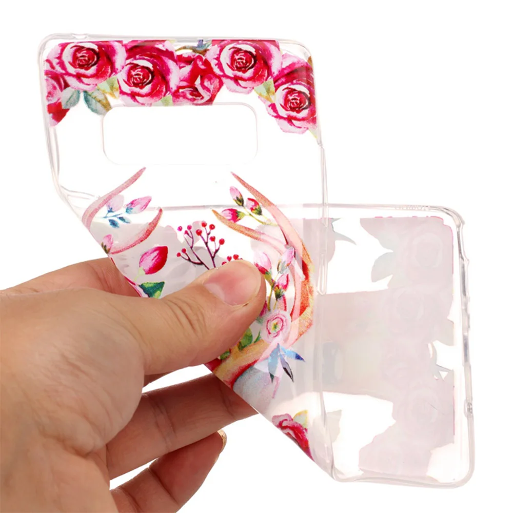 Высокое качество 3D рельеф Мягкий ТПУ силиконовый чехол для телефона Samsung Galaxy Note8