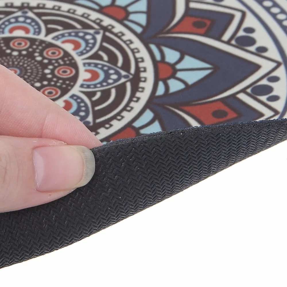 Винтажный богемный круглый коврик для мыши компьютерный 3D Противоскользящий