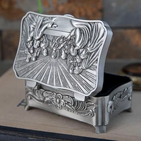 catholic holy relics collection box retro metal simple european creative reception box zinc alloy gift high grade jewelry box
