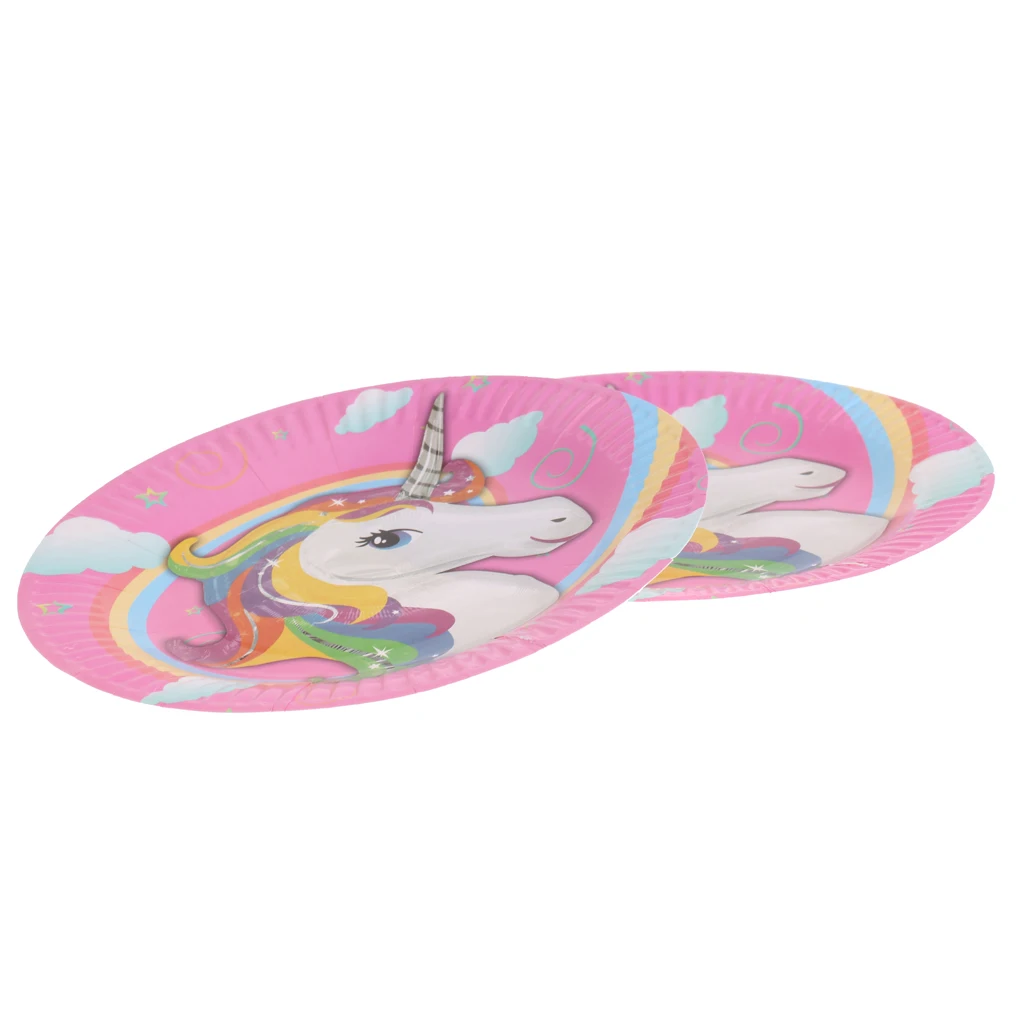 10 шт. милое животное в мультфильме Бумага пластина одноразовые столовые приборы