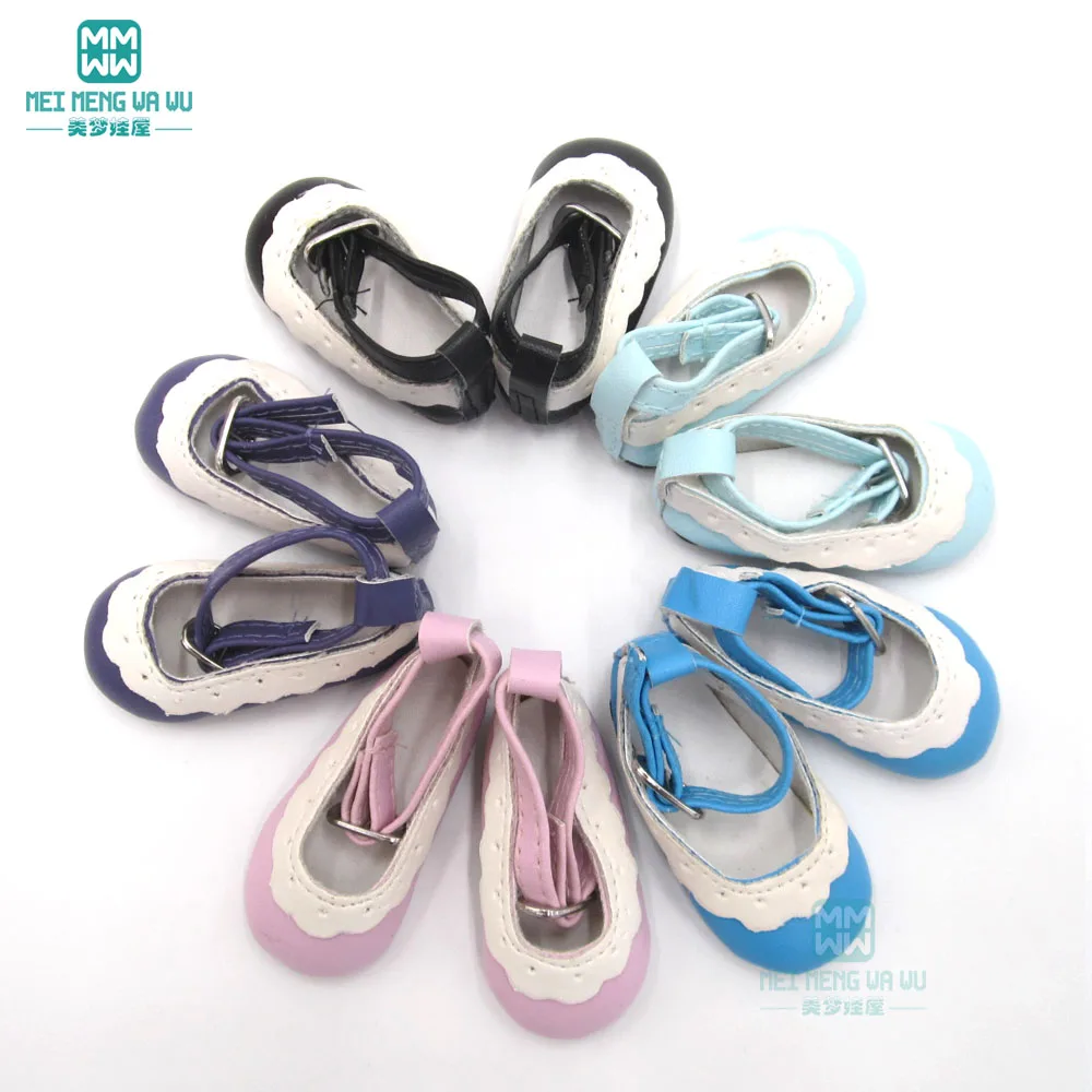 

mini dolls shoes 6.5cm PU leather shoes for dolls 1/4 BJD Doll and 16 Inch doll Giant baby Accessories