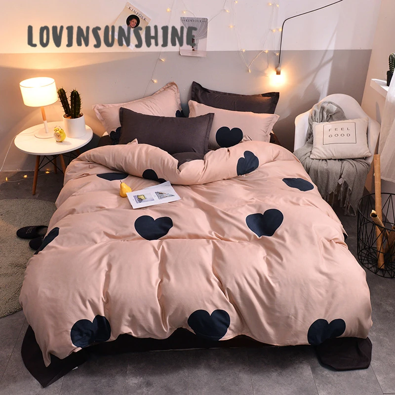 LOVINSUNSHINE одеяло постельные принадлежности пододеяльник Королева домашний текстиль любовь узор 4 шт. кровать одеяло AB#42