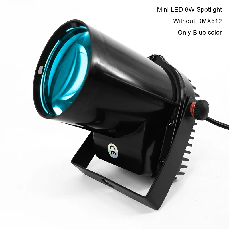 Светодиодный прожектор с DMX512 10 Вт RGBW светодиодный бизнес-освещение с профессиональными для вечерние дискотеки KTV DJ вечерние танцевальные площадки для клубов - Цвет: LED 6W Only B