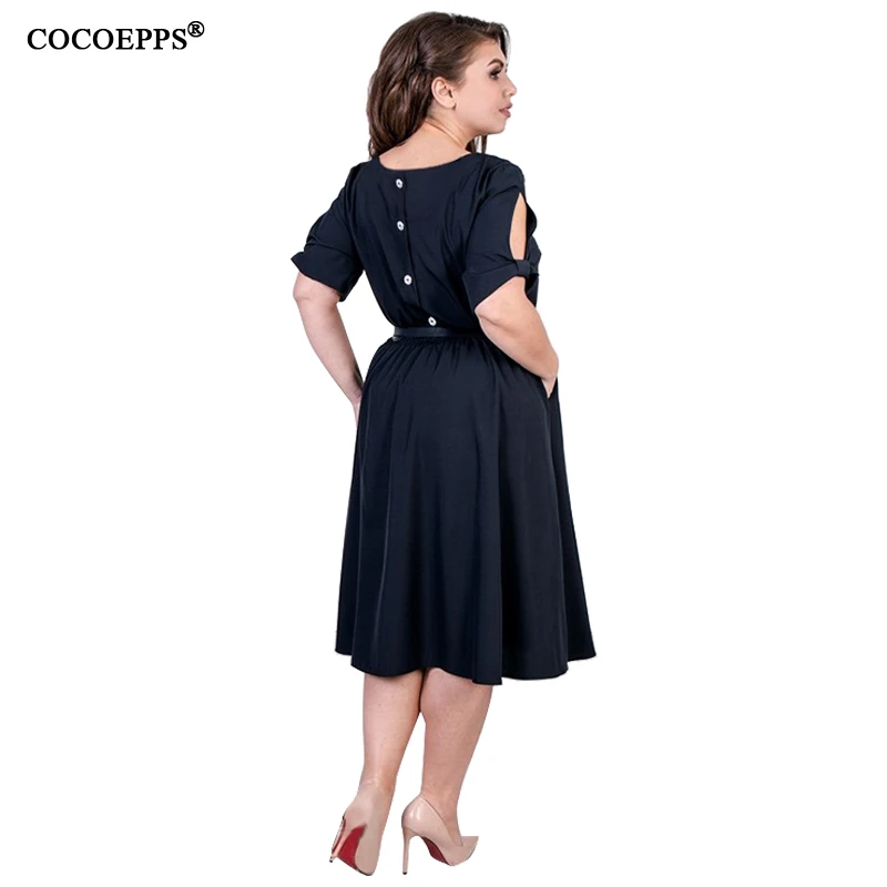 2019 размера плюс женское летнее платье на каждый день большого пикантные офисные