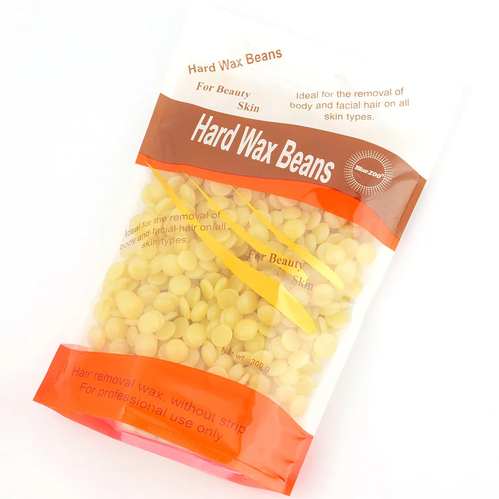 300g Honey beans No Strip Depilatory Hot Film Hard Wax Pellet Waxing Bikini Face Hair Removal Bean For Women Men | Красота и здоровье