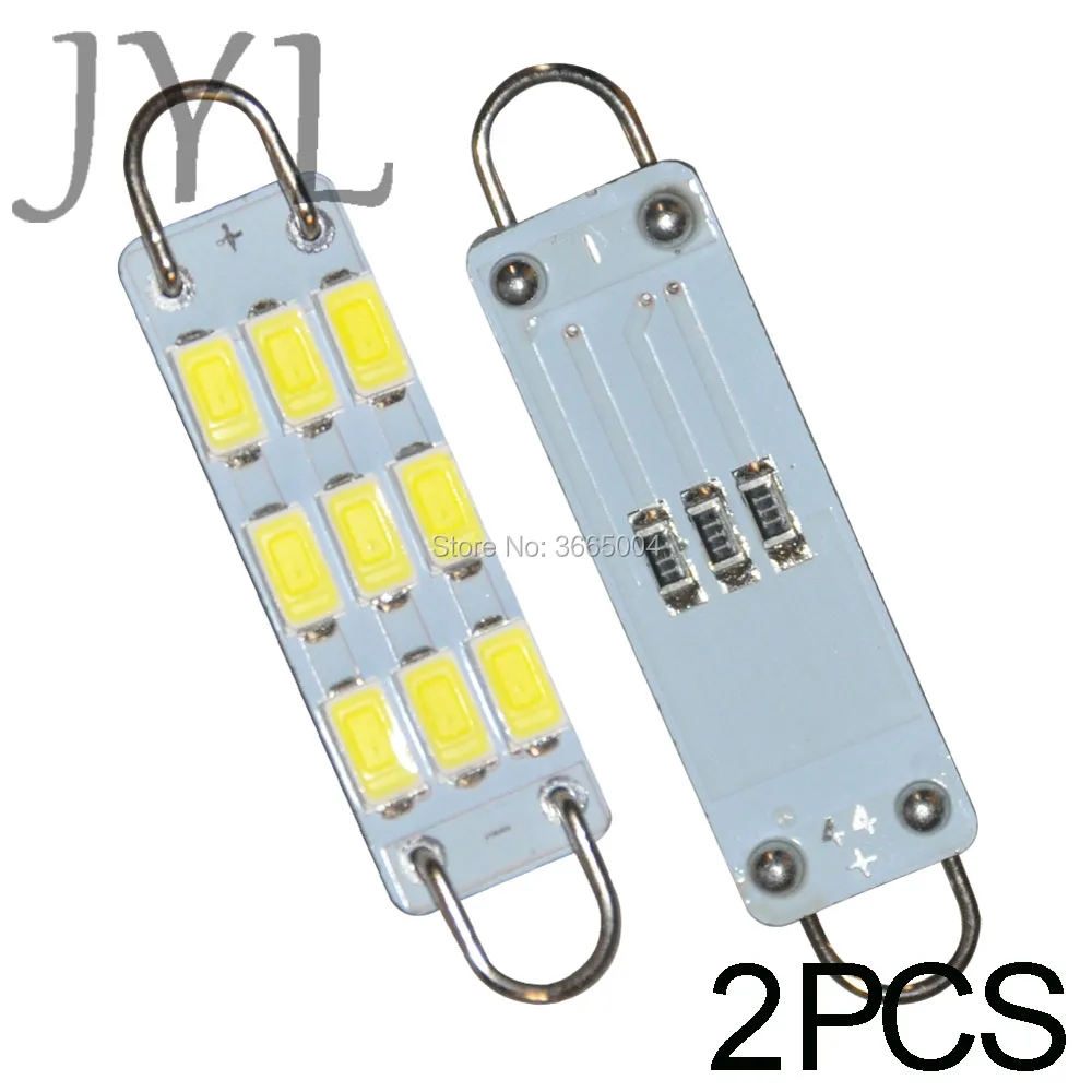 2 шт 44 мм 9 SMD Интерьер белый фестон жесткая петля 1 73 &quotсветодиодный светильник