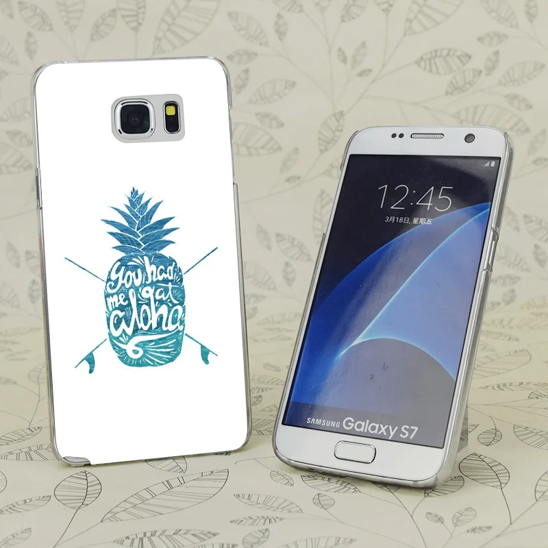Прозрачный жесткий чехол для samsung Galaxy S 3 4 5 6 7 Mini Edge Plus Note 9 C2457 |