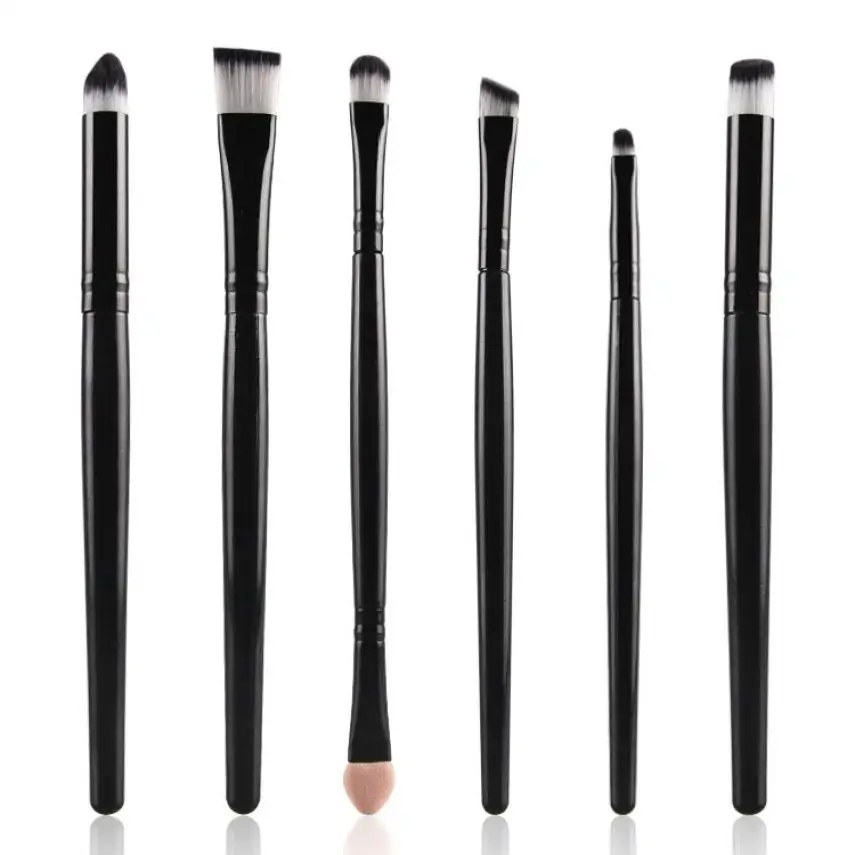 New Quality 6pcs Makeup Brushes Synthetic Fiber Make Up Brush Set Tools Kit Professional Cosmetics Freeshipping 40p1215 | Красота и