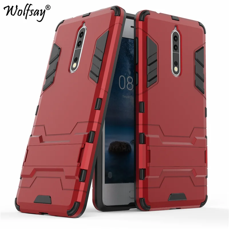 Чехол wolfsay для Nokia 8 чехол TA-1004 TA-1012 тонкий Робот-броня резиновый телефона Nokia8 Fundas |