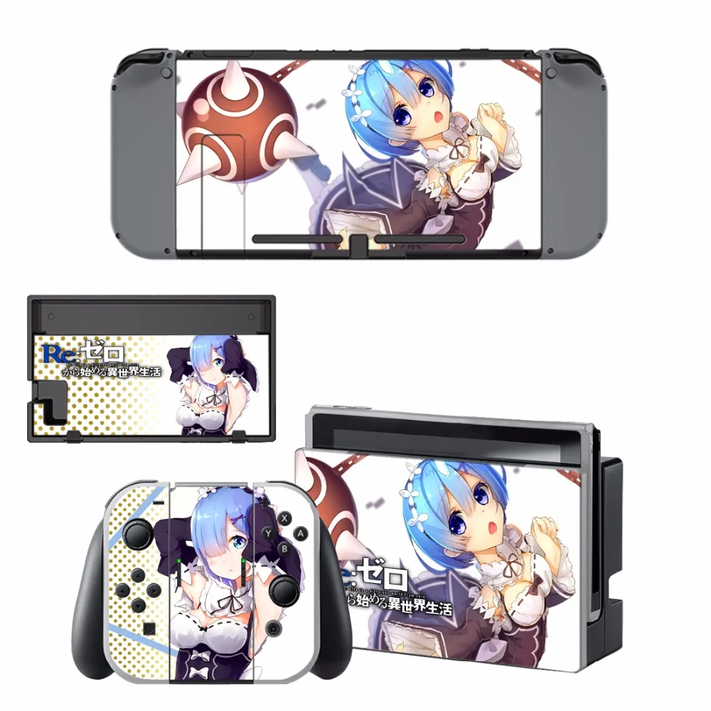 Новая виниловая наклейка Re Zero kara Hajimeru Isekai Seikatsu для консоли Nintendo Switch NS NX & Joy con (4