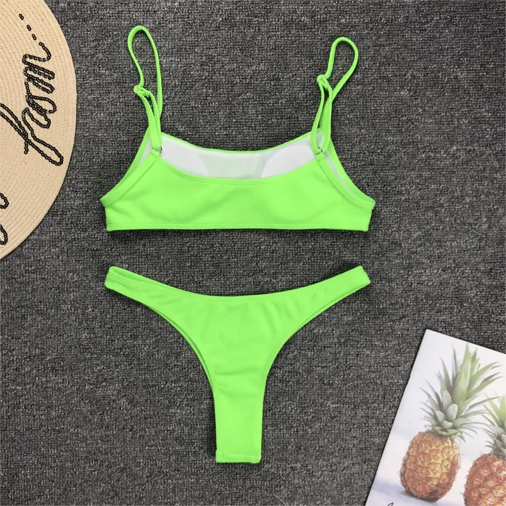Bikini Swimming Suit For Women Swimsuit Sexy Simple Bathing Outdoor Set |