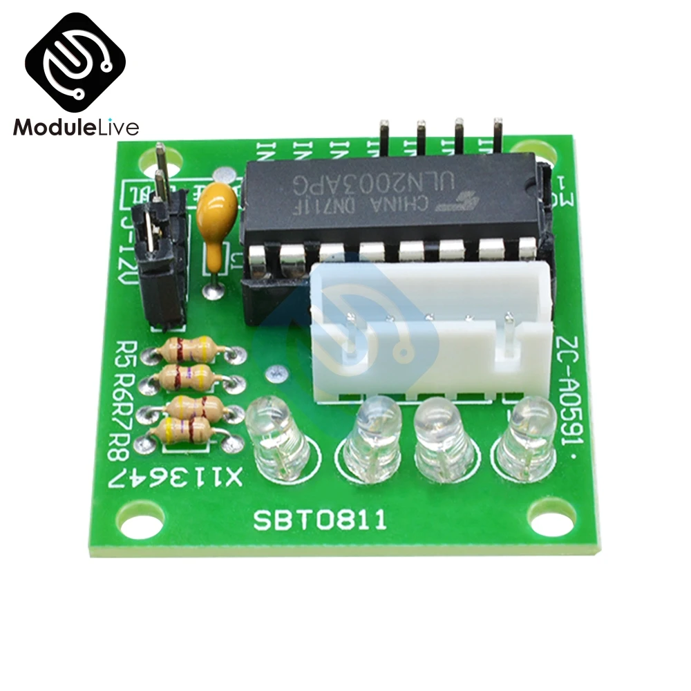 ULN2003AN ULN2003 Драйвер шагового двигателя плата модуля для Arduino 28BYJ-48 5 в 12 В Высокая мощность развития системная плата