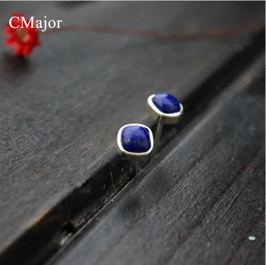 Женские серьги гвоздики CMajor из стерлингового серебра 925 пробы в классическом