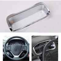 new chrome abs console dash panel decorative frame cover for crv cr v 2012 2014 car styling car covers