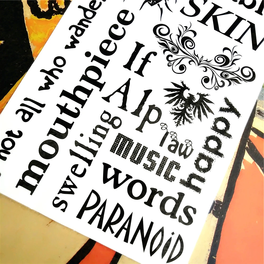 SHNAPIGN крутые слова слоган временная татуировка тело искусство рука флэш тату