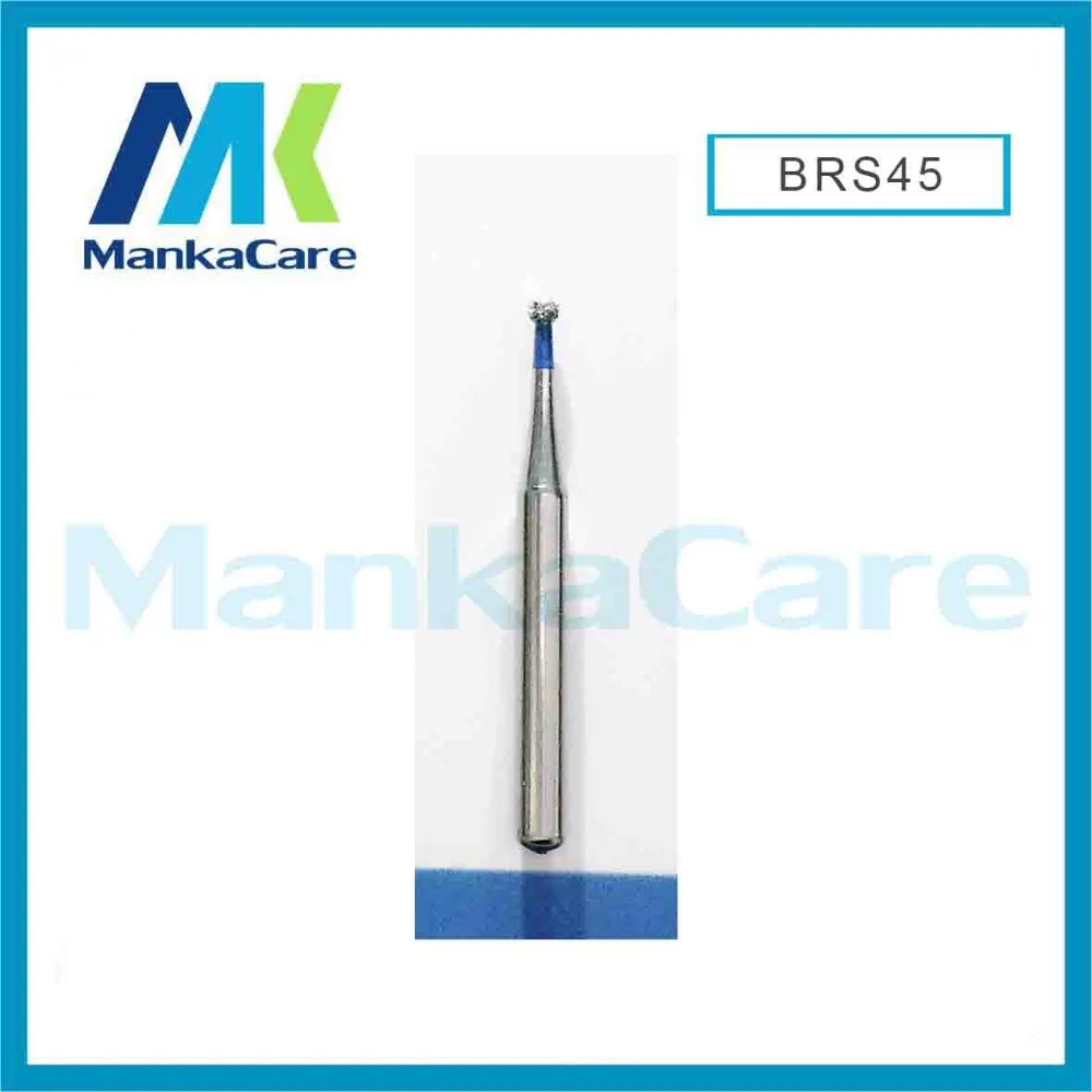 

MKBRS45-Dental Diamond Burs Set For Porcelain Shouldered Abutment Polishing/High quality Speed handpiece burs/Wear-resistant/Lab