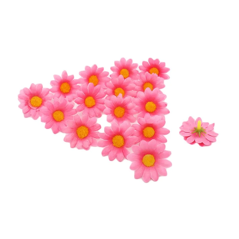 100 х Искусственные Шелковые головки цветов Малый Хризантема искусственный