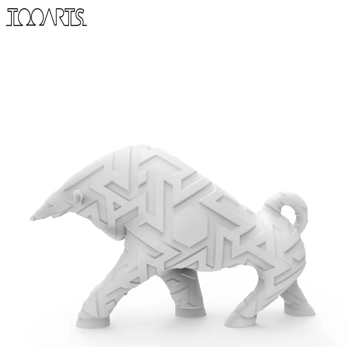Новая Скульптура Быка искусственная 3D скульптура Настольная статуя