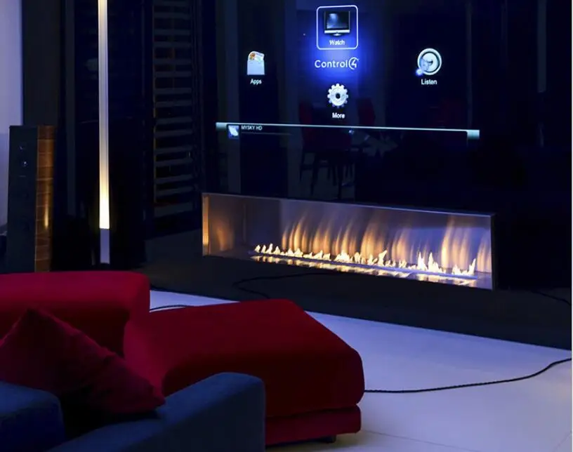 Inno Fire 72 дюймовый серебристый или черный настоящий огонь Интеллектуальный
