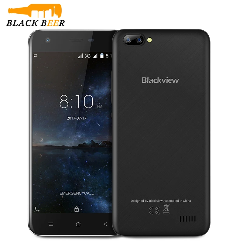 Оригинальный Blackview A7 MTK6580A 4 ядра 1 ГБ Оперативная память 8 Встроенная 5 0 дюймов ips HD