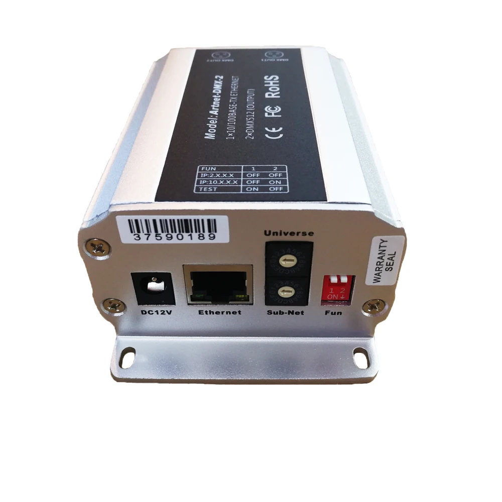 Новый ArtNet конвертер DMX 1024 каналов вывода Artnet в DMX512 преобразователь сигнала DC12V