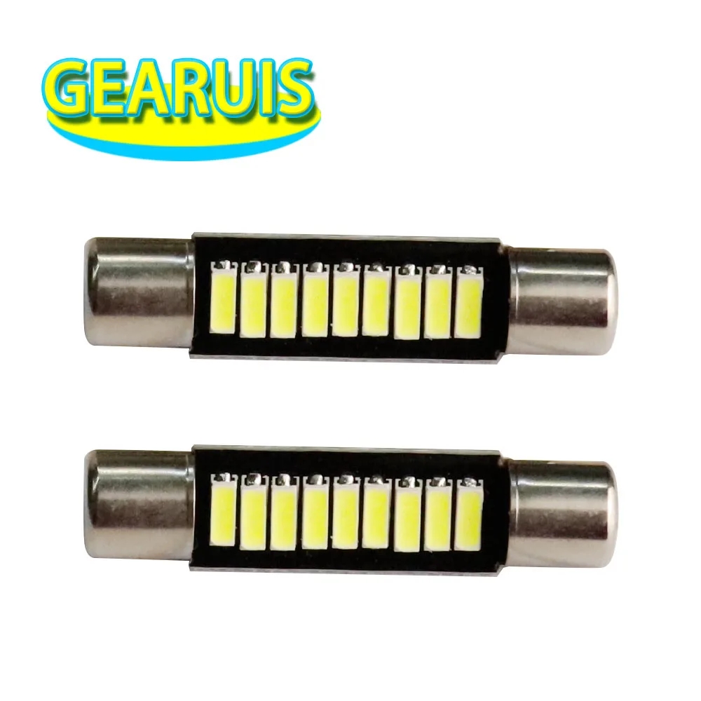 100 шт. T6 T6.3 9 SMD 4014 C5W Фестонный купольный светодиодный светильник для чтения 28 мм 31