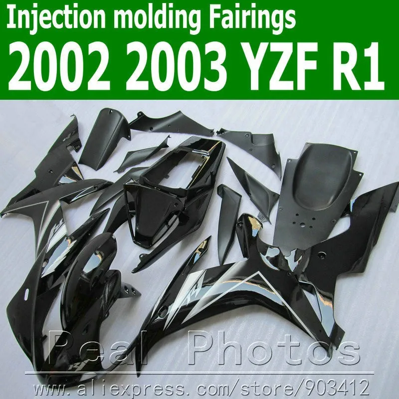 100% литье под давлением Обтекатели набор для YAMAHA R1 2002 2003 YZF обтекатель комплект 02 03