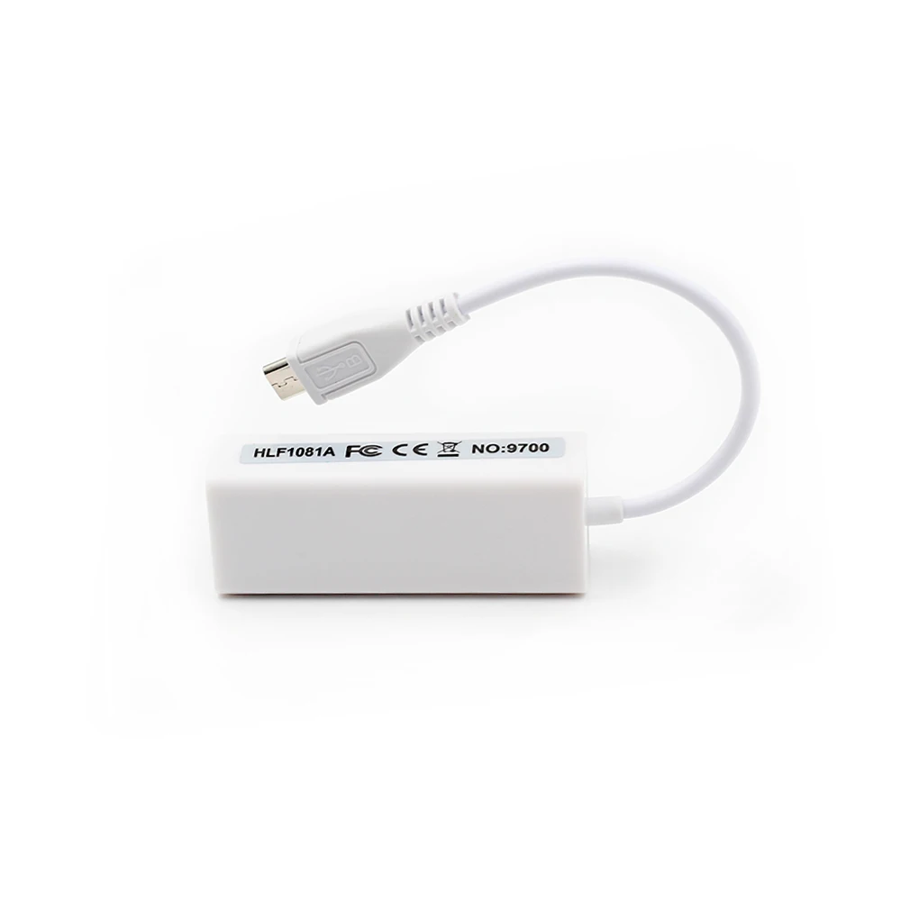 Микро USB 2 0 к RJ45 Ethernet LAN сетевая карта адаптер для Windows Android ПК ноутбука планшета RD9700