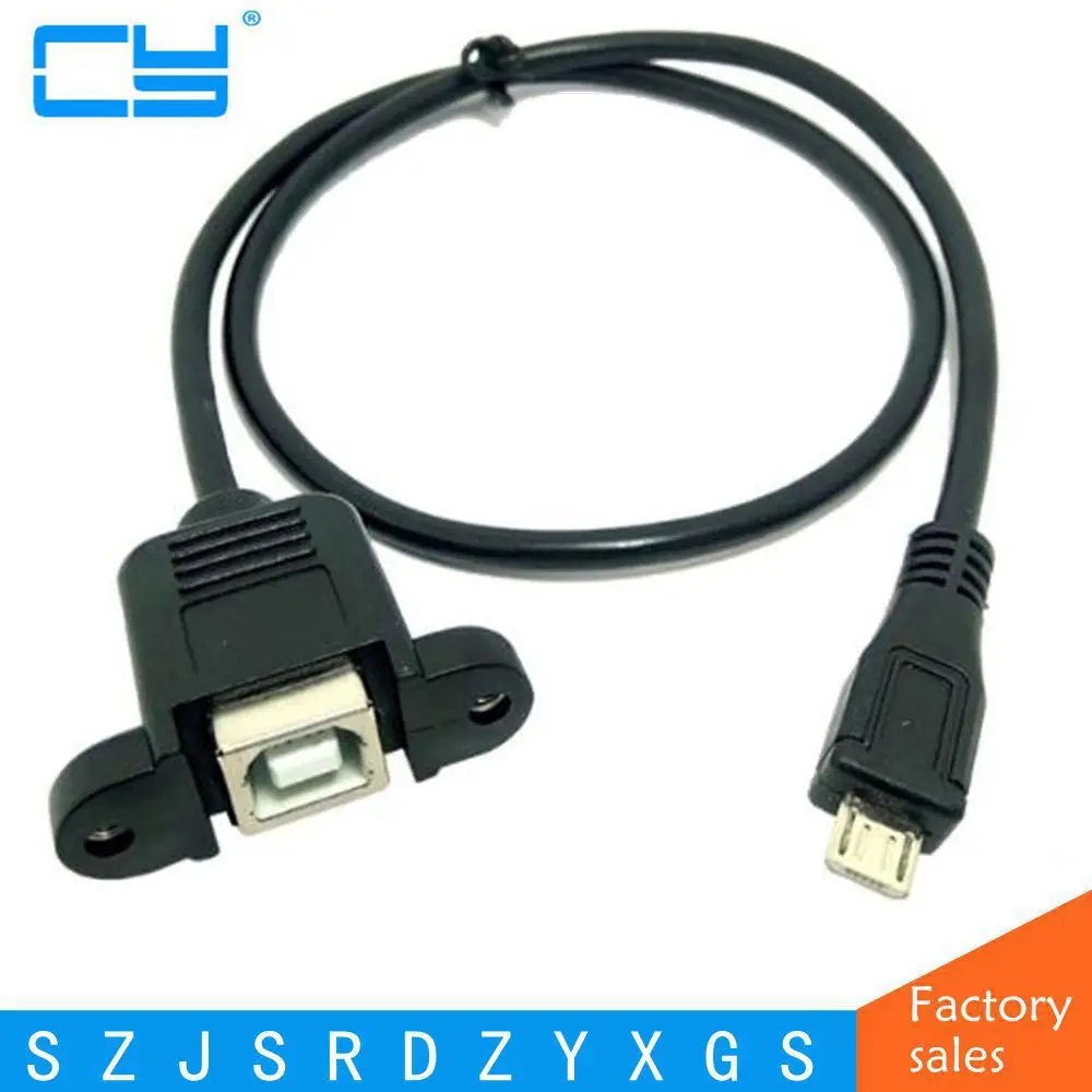50 см 5Pin Micro USB B Male к USB2.0 Female разъем кабель для передачи данных линейное крепление