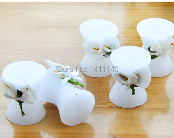 1 комплект образец элегантная Калла Лилия Свеча Свадебный подарок на день