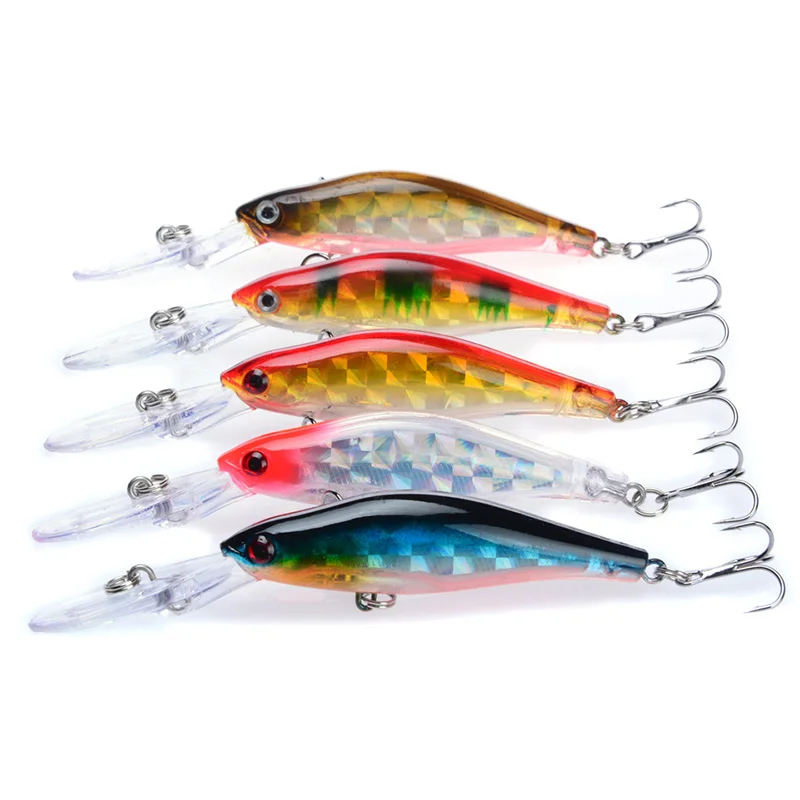 YUEWINS Minnow рыболовная приманка 9 5 см 6 8 г 3D глаза Leurre Тонущая Isca Искусственные