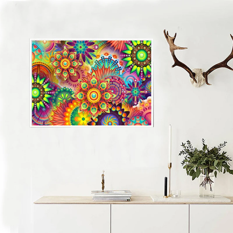 5D Full Drill Diamond Painting Mandala Cross Stitch Decorative Children DIY Gift Embroidery | Дом и сад