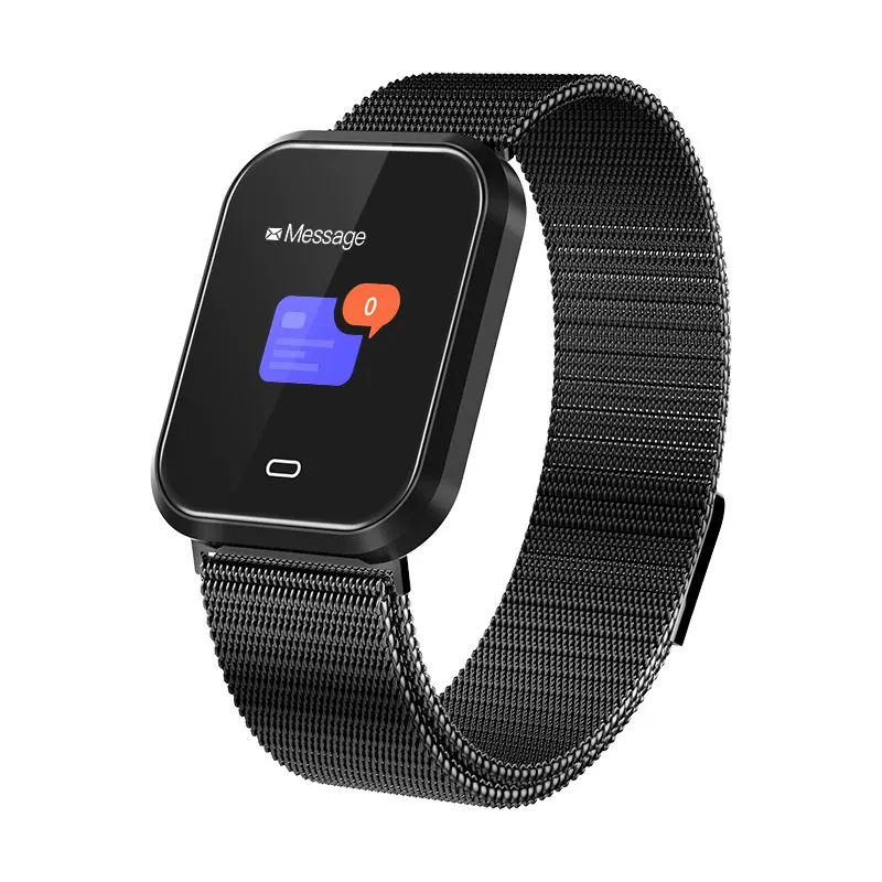 Metal Black CD16 Смарт часы для мужчин IP67 Водонепроницаемый Smartwatch кровяное давление монитор сердечного ритма фитнес трекер здоровья браслет Wriswatch - Цвет: Metal Black