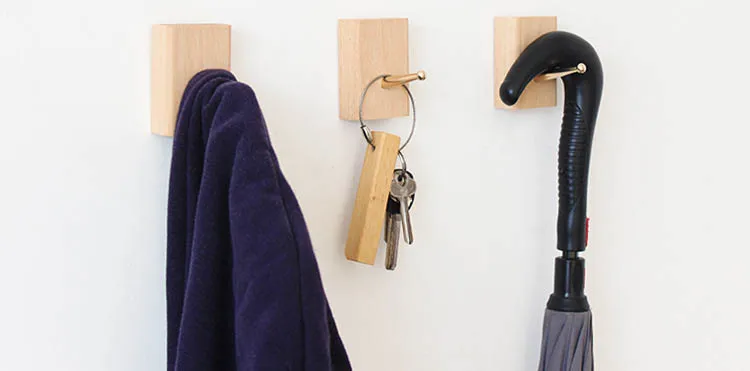Скандинавские деревянные декоративные крючки DIY настенный крючок для пальто декоративный держатель для ключей одежда шляпа шарф сумочка вешалка украшение дома стены