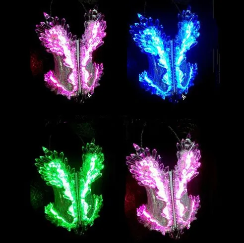 

Colorful Crystal Led Luminous Women Costume Sexy Lady Evening Party Dress Led Light Growing DS Stage Dance Party