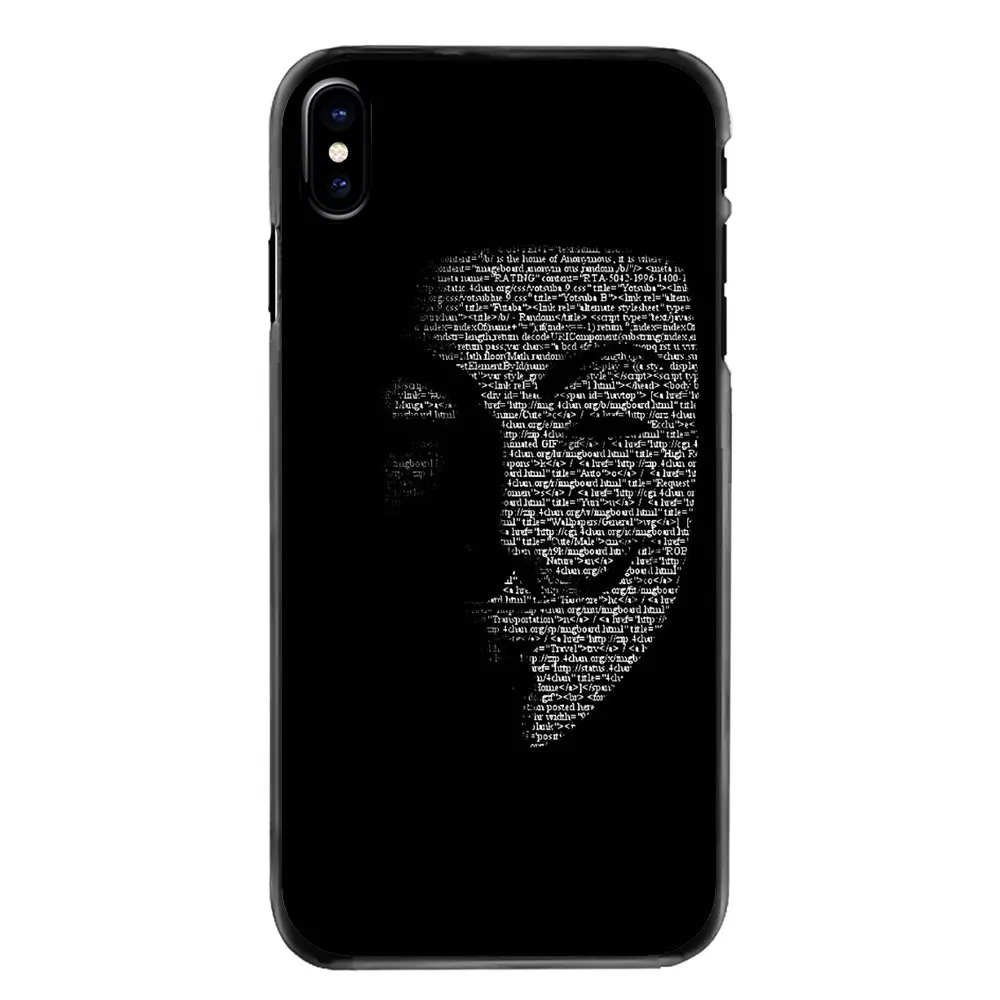 Аксессуары Чехлы Guy Fawkes маска Анонимус V для Vendetta Iphone 4 4s 5 5S 5C SE 6 S 7 8 Plus X XR XS Max iPod Touch |