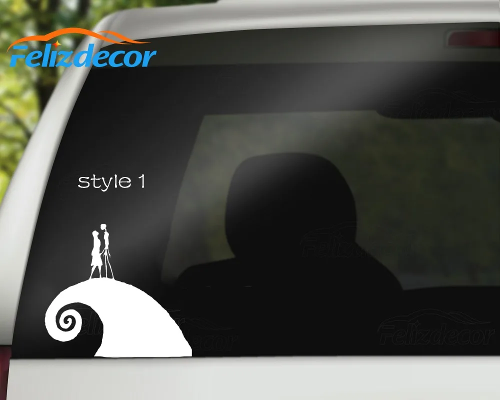 2 Style Jack n Sally Love Die Vinyl Car Styling Decal Art Trunk Window Stickers L124 | Автомобили и мотоциклы